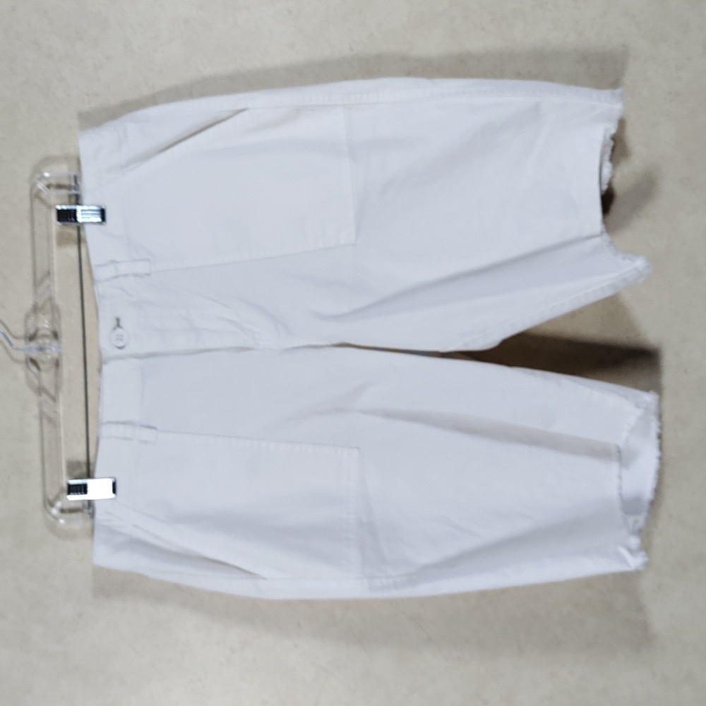 6181 Venezia cream stretch Bermuda shorts 16